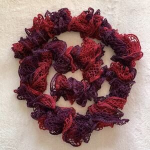 Plum & magenta‎ sparkly scarf